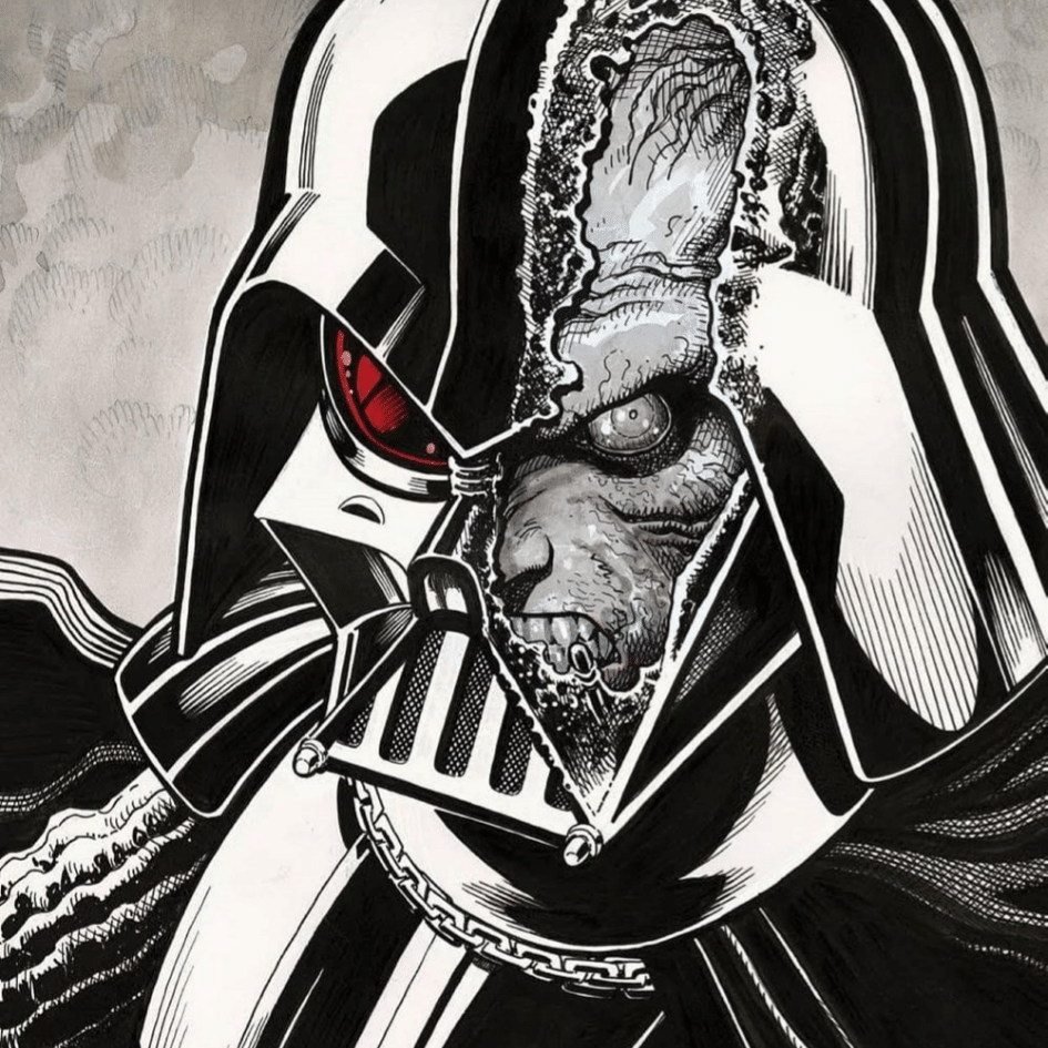 NEWS : DARTH VADER TURNS BLACK, WHITE AND BLOODY