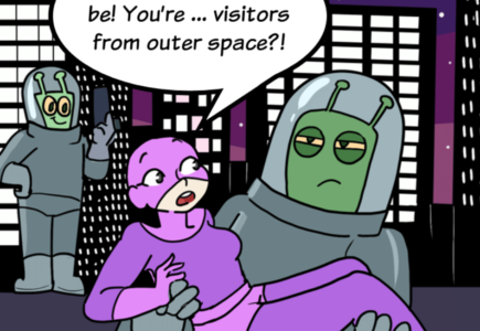 COMIC : COSPLAY GIRL AND THE SAVIORS FROM SPACE – PART 1 OF 4