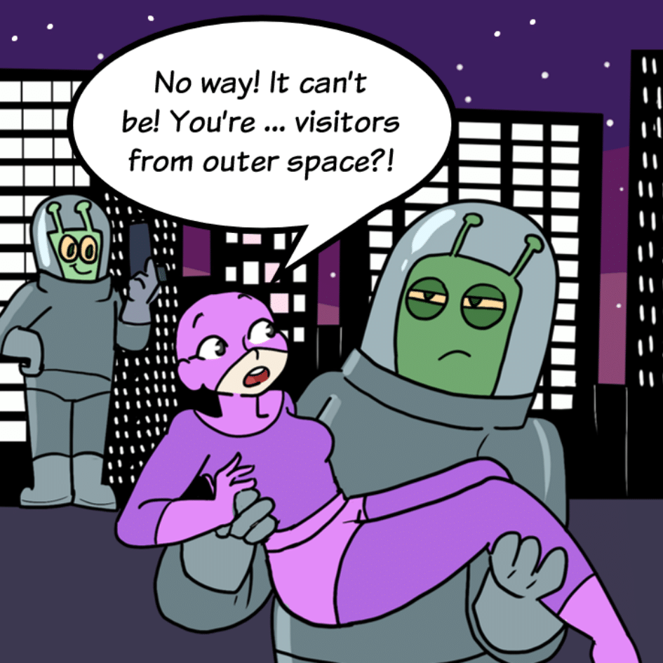 COMIC : COSPLAY GIRL AND THE SAVIORS FROM SPACE – PART 1 OF 4