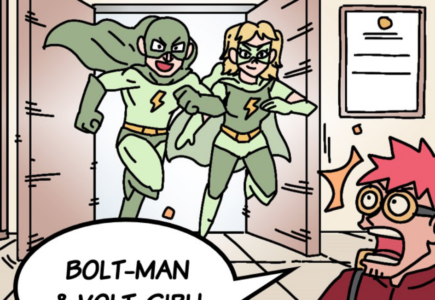 COMIC : BOLT-MAN & VOLT-GIRL AND THE CLAWS OF STEEL – PART 1 OF 4