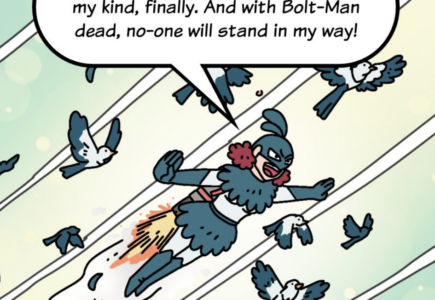 COMIC : BOLT-MAN & VOLT-GIRL AND THE FLIGHT OF THE MAGPIE – PART 3 OF 4