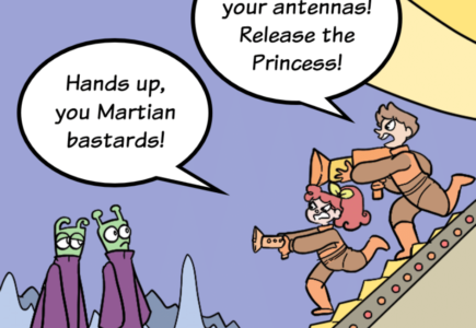 COMIC : PIP & JANE IN OUTER SPACE