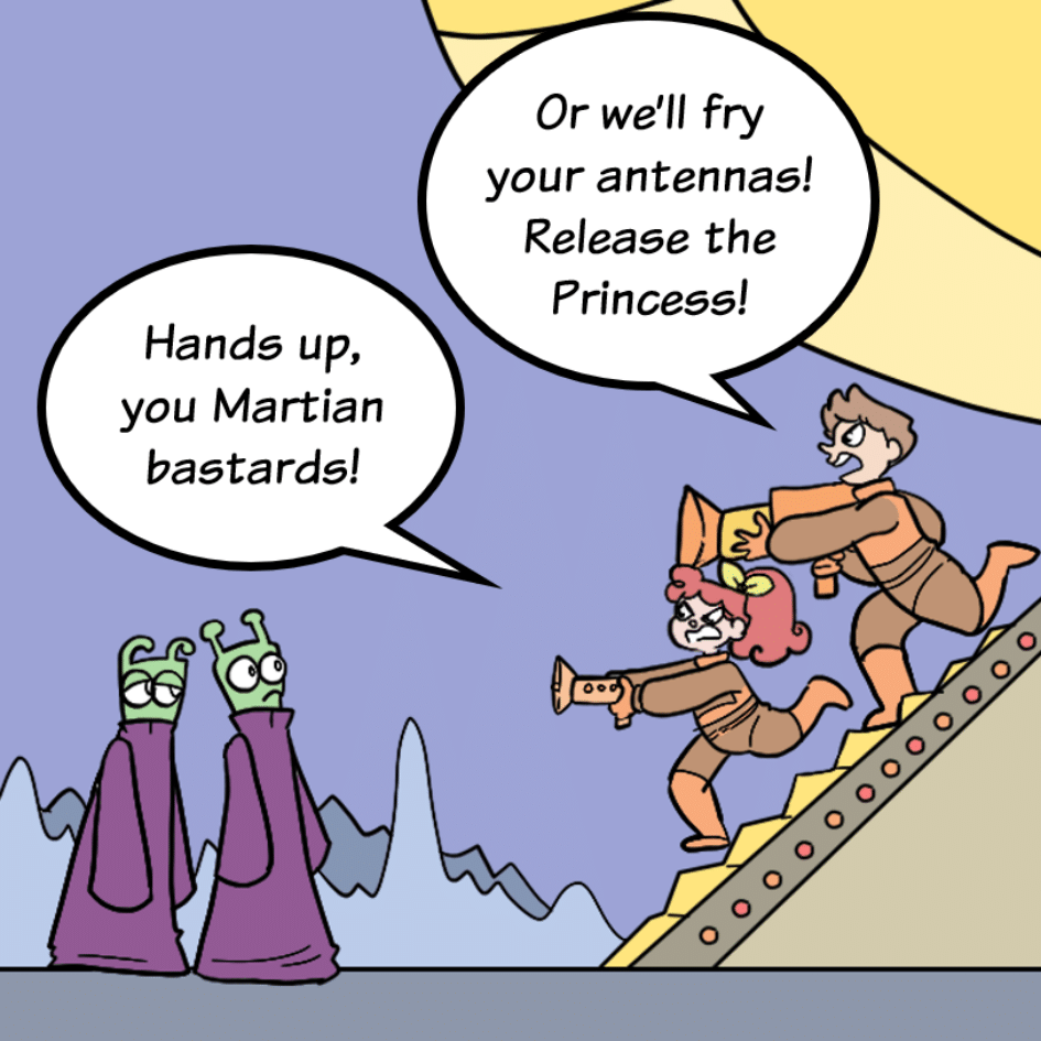 COMIC : PIP & JANE IN OUTER SPACE