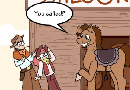 COMIC : PIP & JANE IN COWBOYLAND