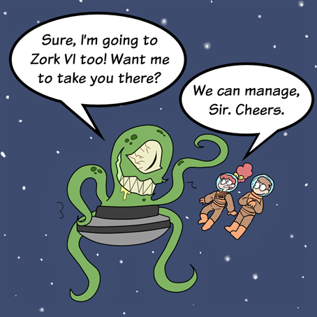 COMIC : PIP & JANE IN OUTER SPACE