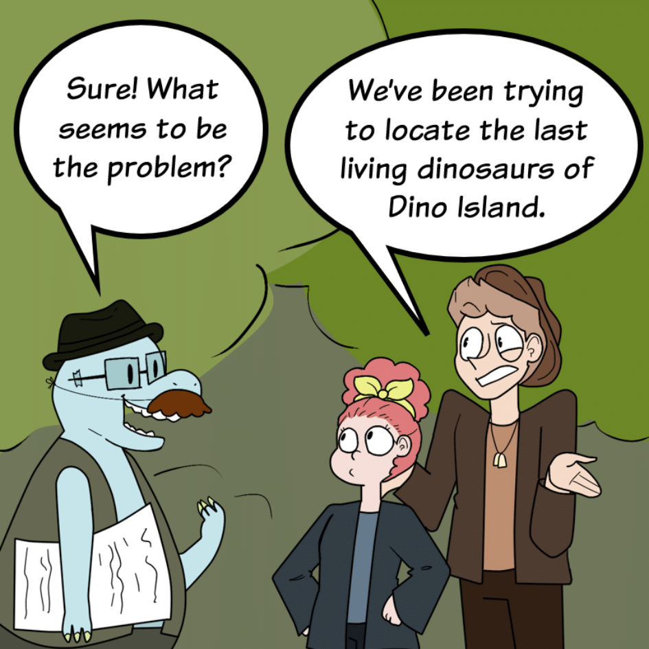 COMIC : PIP & JANE IN DINOLAND