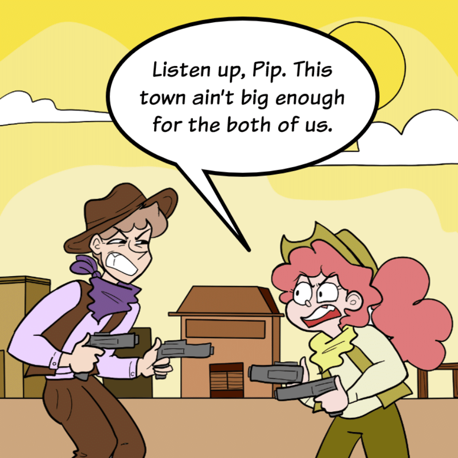 COMIC : PIP & JANE IN COWBOYLAND