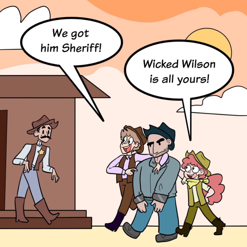 COMIC : PIP & JANE IN COWBOYLAND